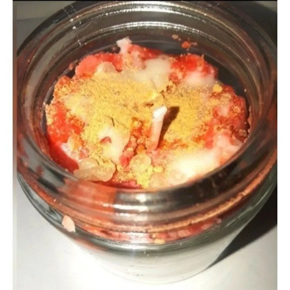 HAND Crafted Frozen Custard dessert candle 4oz